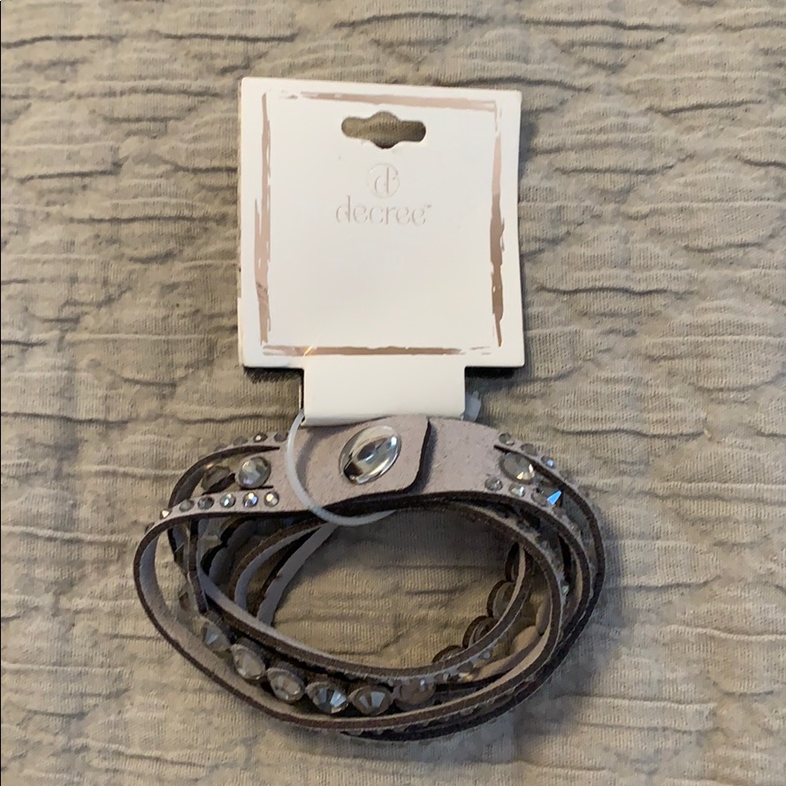 Decree Grey Wrap Bracelet